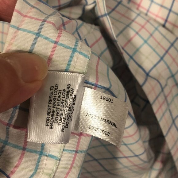 Peter Millar men striped color casual long sleeve shirt, L - Picture 11 of 11